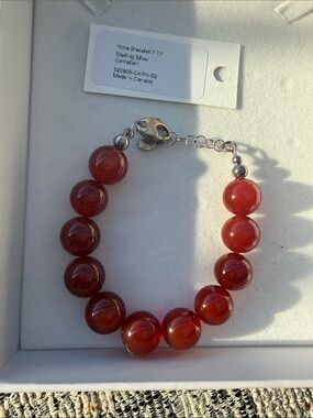 NEW: Kara Yoo Yona Bracelet - Carnelian